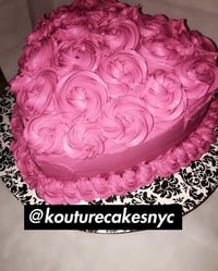 Image 2 of Heart Shaped Rosette Cake