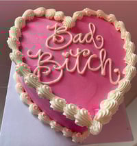 Image 1 of Heart Shaped Vintage Cake