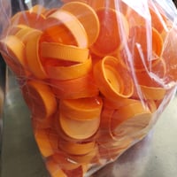 Image 3 of Upcycled Orange Rose Bloom Earrings