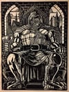 Doctor Doom Block Print