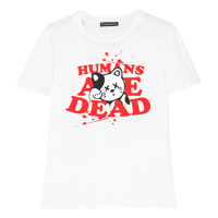 WHITE "HUMANS ARE DEAD" TEE