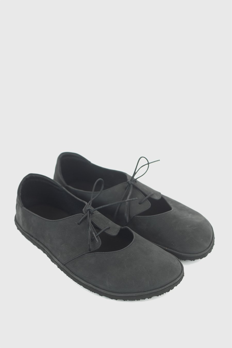 Image of Derby ballet flats in Black Nubuck - 43 EU - Ready to ship