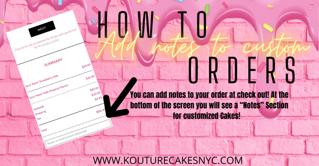 CUSTOM CAKE DEPOSIT FORM