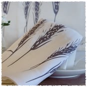 Image of Tea Towel: 100% Linen <i>'Wheat' on Vanilla</i>