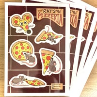 Image 1 of PIZZA RAT STICKERS
