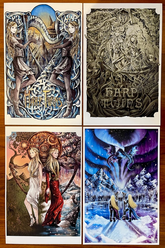 Image of 4 Poster Collection - ART Prints (Autographed)