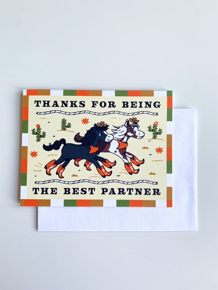 Image of Thanks For Being The Best Partner Card 