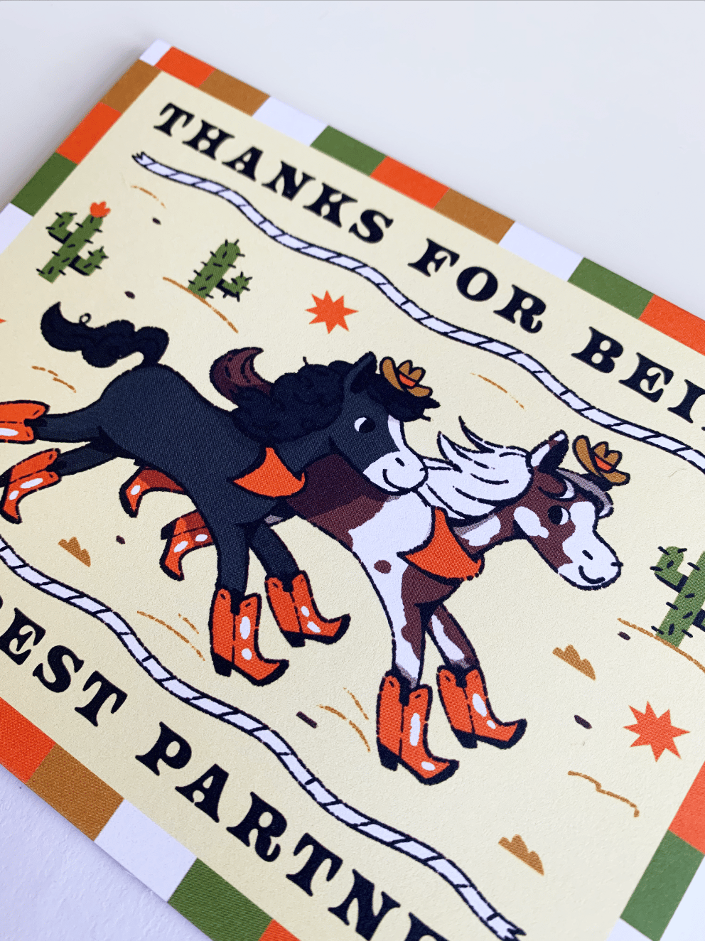 Image of Thanks For Being The Best Partner Card 