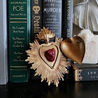 Image 1 of Milagro Sacred Chicken Heart - Antique Bronze