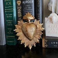 Image 2 of Milagro Sacred Chicken Heart - Antique Bronze