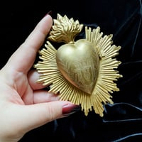 Image 4 of Milagro Sacred Chicken Heart - Antique Bronze