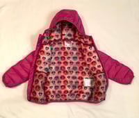 Image 2 of Disney Minnie Mouse Girls’ Toddler Light Weight Pink Puffer Jacket