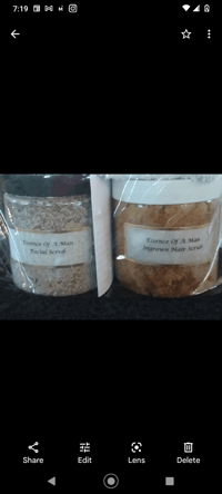 MEN'S FACIAL SCRUB & INGROWN HAIR SCRUB 4oz JARS
