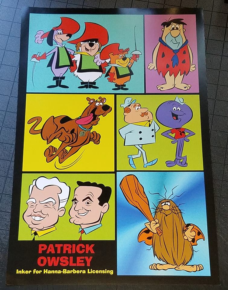 Image of PATRICK OWSLEY: INKER for HANNA-BARBERA LICENSING 11x17 PRINT