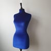 Mannequin Cover Velvet Electric Blue