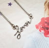 Lover Text Necklace