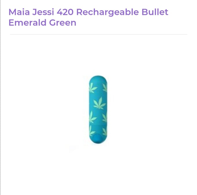 Image of Maia Jessi 420 Rechargeable Bullet Emerald Green