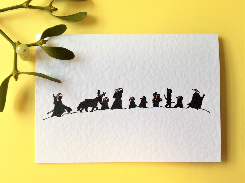 Image of Lord of the Rings Fellowship A6 card with envelope - Christmas, birthday, wedding, and other options