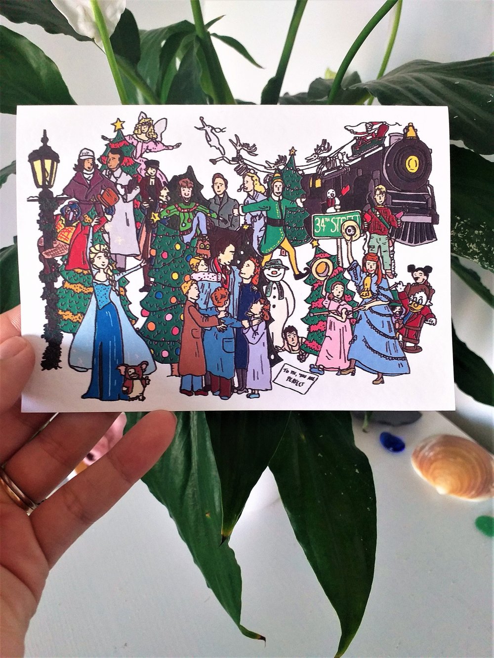 Image of Christmas movie card - spot the film A6 card with envelope