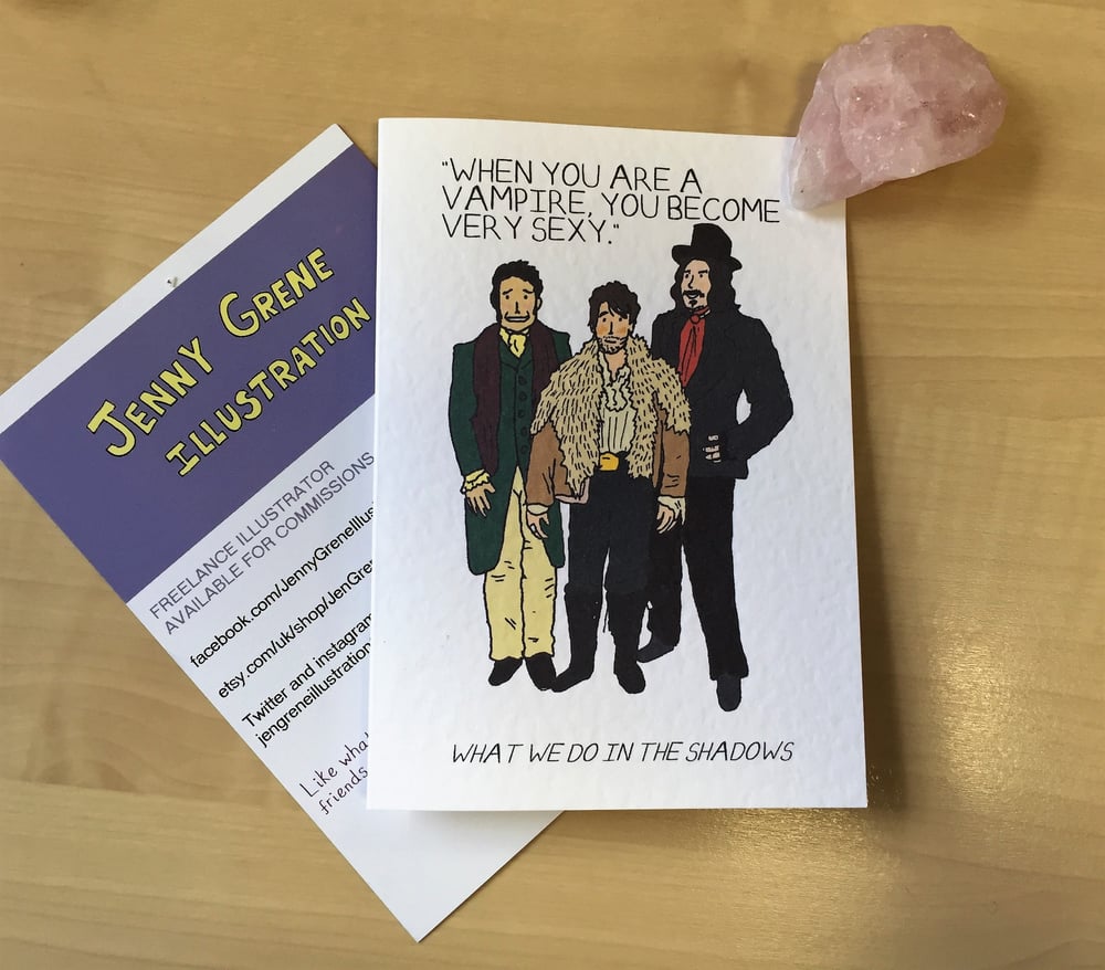 Image of What We Do in the Shadows card A6 card with envelope