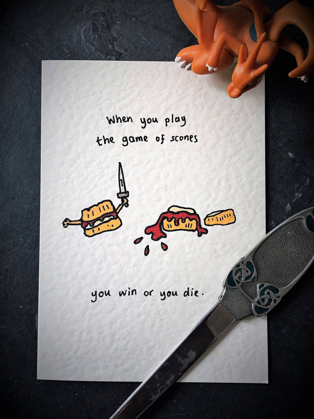 Image of Game of Thrones: Game of Scones A6 card with envelope