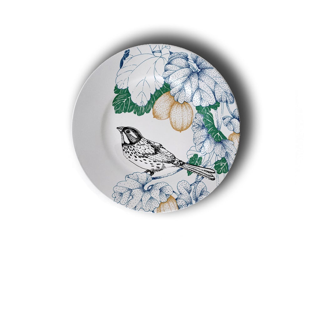 Image of Birds Song Bread Plate A