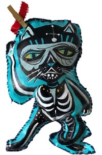 Image 1 of Cat/Skelly Canvas Plush