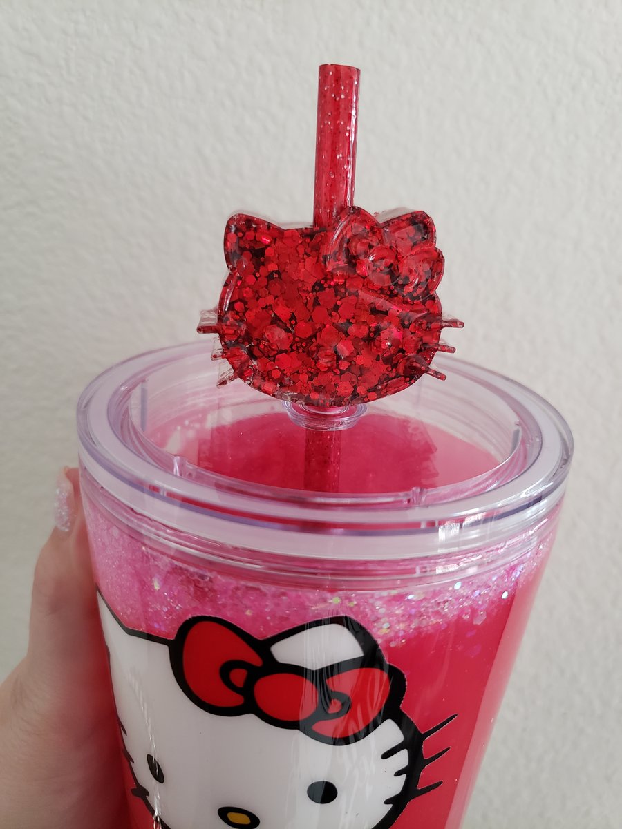 Hello Kitty Straw Topper CustomCreationzByChristina