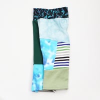 Image 2 of patchwork green blue tiedye courtneycourtney sweatpants warm 12/18m baby gift pants