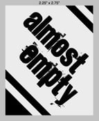 Image of 'Almost Empty' Logo Stickers