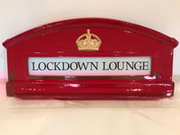 Image 3 of British Red Telephone Booth Top Dome w/Hardware Kit