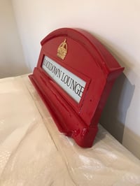 Image 4 of British Red Telephone Booth Top Dome w/Hardware Kit