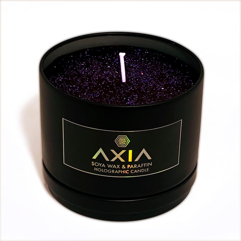 HOLOGRAPHIC BLACK CANDLE / AXIA