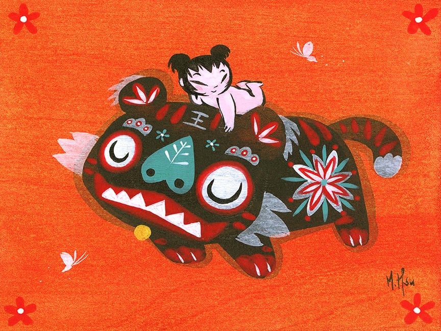 Year of the Tiger 6/8 Painting