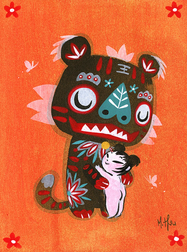 Year of the Tiger 7/8 Painting
