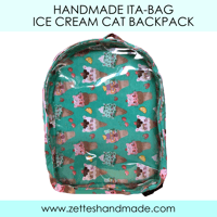 Image 1 of Handmade Ice Cream Cat Ita-backpack