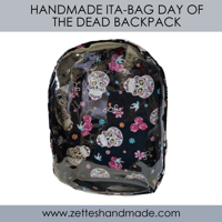 Image 1 of Handmade Day of the Dead Ita-bag Backpack