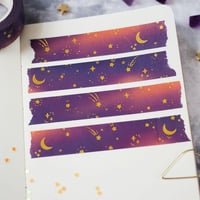 Image 2 of galaxy foil washi tape
