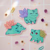 bulbasaur succulent stickers