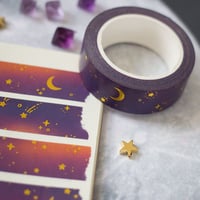 Image 1 of galaxy foil washi tape