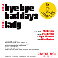 Image 2 of HECTOR - Bye Bye Bad Days/Lady 7" single JAW051 