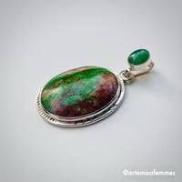 Image 1 of Venusian Green Chrysocolla Pendant