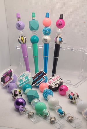 Image of Glam Pen & Badge Reel bundle 