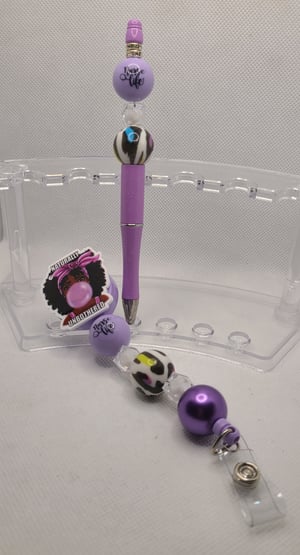 Image of Glam Pen & Badge Reel bundle 