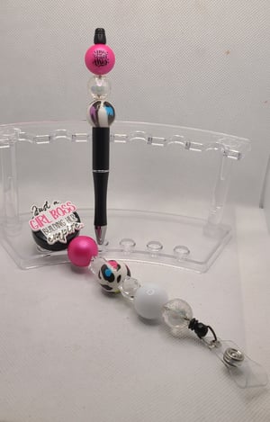 Image of Glam Pen & Badge Reel bundle 