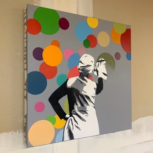 Image of “Bubble Remover” Artist Proof 1/1 on 50x50cm Deep Edge Canvas