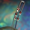 Swirl of Mushrooms Glass Drinking Straw