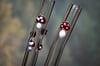 Sets of Mushroom Glass Drinking Straws