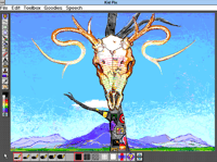 Mountain Skull: Made in Kid Pix