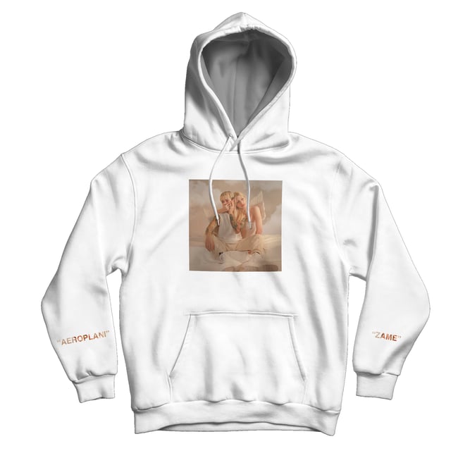 "Aeroplani" - White hoodie
